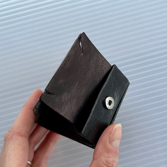 Earring / Jewelry Pouch with snap closure - ‘leather’ like material pack of 3 - Picture 10 of 11